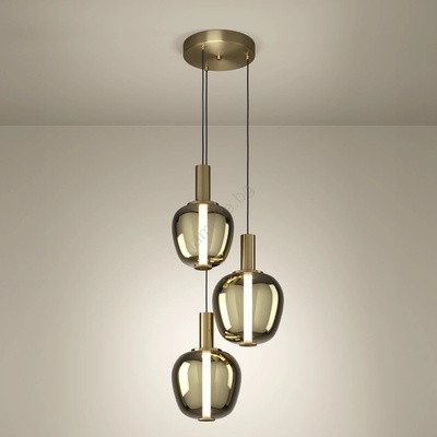 EGLO 390465 - димируема LED люстра FRUITERA LED/5W/230V+2xLED/6, 5W+ 3xLED/1, 6W златна (EG390465)