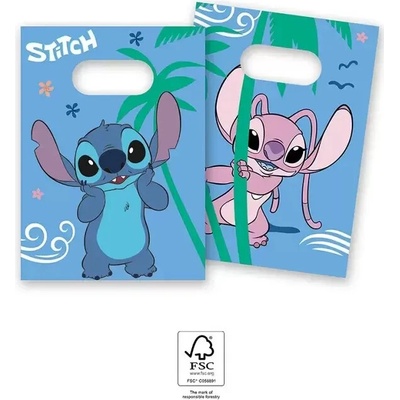 Plastové tašky Stitch 6ks