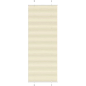 vidaXL Плисирана щора, кремава, 70x200 см, ширина на плата 69, 4 см, полиестер (4015307)
