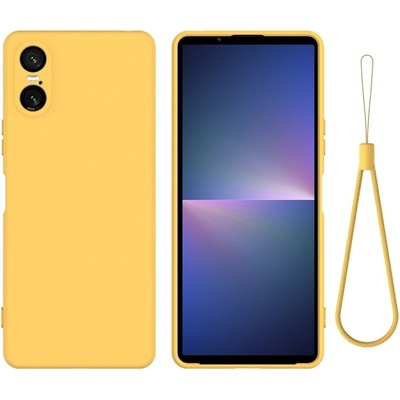 VSETKONAMOBIL 77120 RUBBER Ochranný kryt pre Sony Xperia 10 VI žltý