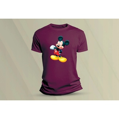 Sandratex dětské bavlněné tričko Mickey 2 vínová