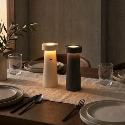 Lucande LED soľnička a korenička Salt & Pepper sada 2 ks