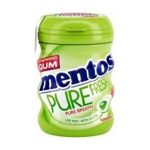 Mentos Pure Fresh дъвки с вкус на лайм и мента кутия 60г
