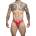 Justin+Simon Classic Tanga Red S