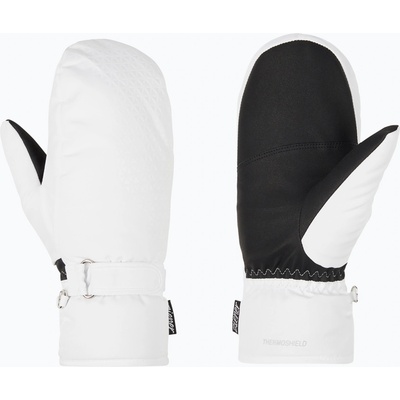 ZIENER Дамски скиорски ръкавици ZIENER Kisar Aquashield Mitten white