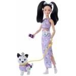 Mattel Barbie Jednakowa stylizacja Lalka i piesek - Kwiatki (JFP39)