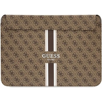 Guess PU 4G Printed Stripes Computer Sleeve 13/14" Brown GUCS14P4RPSW