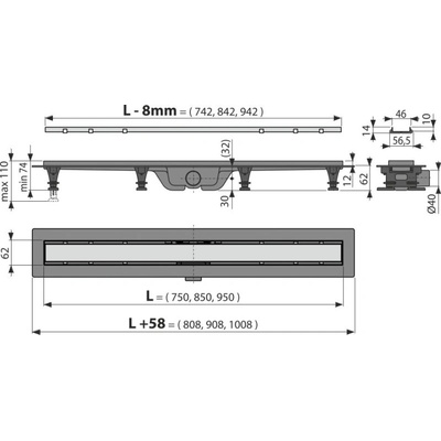 Alcadrain APZ19-850