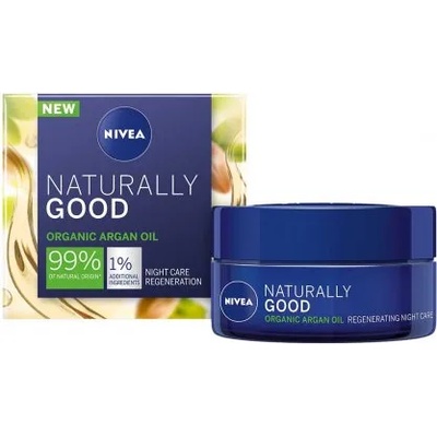 Nivea Naturally Good Възстановяващ нощен крем 50мл