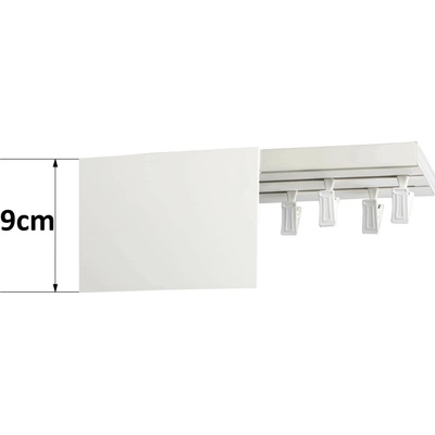 Rolmeister Stropní lišta s PVC krytem 9 cm Bílá Stropní dvojitá 120 cm