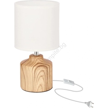 Candellux Настолна лампа MINOS 1xE14/40W/230V кафява/бяла (CA1152)