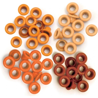 WE R MEMORY KEEPERS PRŮCHODKY - Eyelets Standard - ORANŽOVÉ