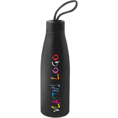On Design Láhev z 90% recyklované nerezové oceli MORGAN s potiskem černá 710 ml