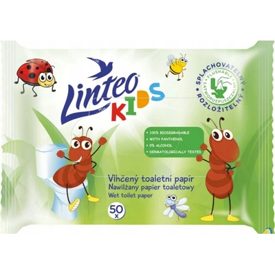 Linteo Kids vlhčený s harmančekom 50 ks x 20 ks