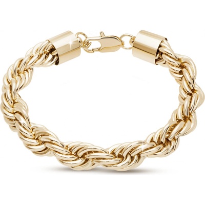 Ellami Ellami DUBAI 2628 Pozlacený masivní točený náramek 14k 0,8 mm 2002628