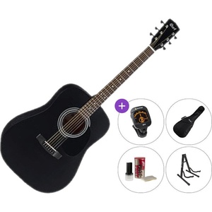 Cort AD810E Premium SET Black Satin Електро-акустична китара Дреднаут