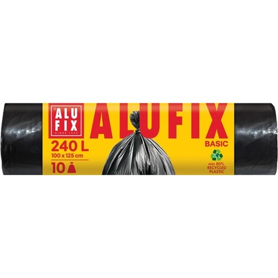 Alufix Economy Basic Черни 240 л, торби за отпадъци, 10 бр (4823071655506)