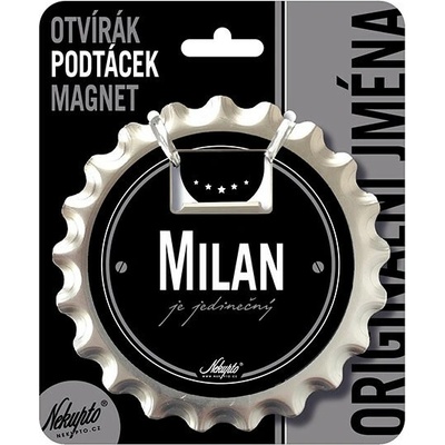 Nekupto Otvírák na pivo, podtácek - Milan V.I.P. NKQ