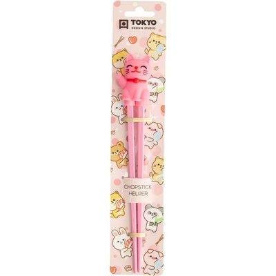 Tokyo Design Studio Dětské hůlky Lucky Cat Pink 22 cm