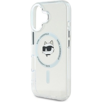CG Mobile iPhone 16 KARL LAGERFELD IML CHOUPETTE HEAD METAL FRAME MAGSAFE силиконов протектор за телефон, устойчив на удар, MagSafe, TRANSFER KLHMP16SHLSCHH (KLHMP16SHLSCHH)