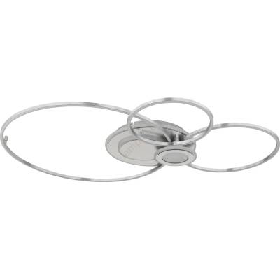 GLOBO 68278-36 - LED димируемо таванно осветително тяло BELTRAN LED/36W/230V сребристо+ДУ (GL9076)