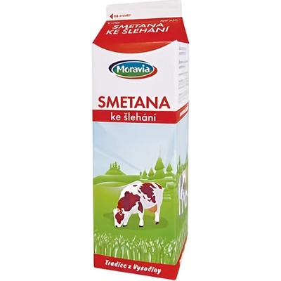 Moravia Čerstvá smetana ke šlehání 33% 1 l – Zboží Dáma
