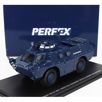 PERFEX BERLIET VXB 170 VBRG ANFIBIO BLINDATO GENDARMERIE NOUVELLE CALEDONIE POLICE 1974 BLUE 1:43