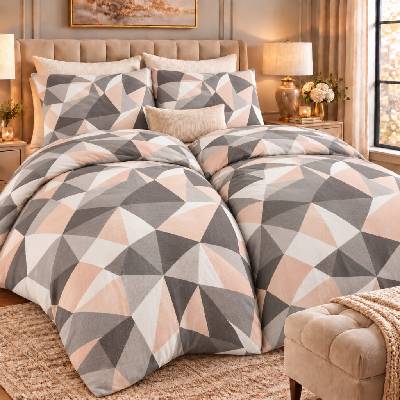 TiaHome Obliečky flanel Dalia 140x200 70x90