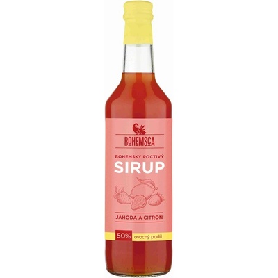 Bohemsca Sirup jahoda a citron 0,5 l