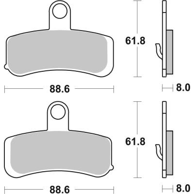 Brzdové destičky BREMBO 07HD15SA