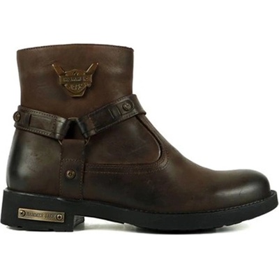 Hammer Jack Мъжки боти от естествена кожа - Кафяви #368122 (368122_Тъмно кафяв)