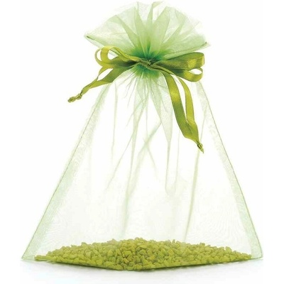 Darčekový sáčok Organza – zelený 17 × 22 cm