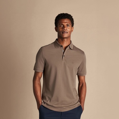 Charles Tyrwhitt Pique Polo Camel