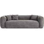 Micadoni Сив кадифен сгъваем модулен диван 264 cm Martina - Micadoni (MIC_3SF_120_F1_MARTINA6)