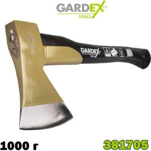 Gardex Tools Брадва с протектор, 1000 г, 400 мм, Gardex CULTURE, дървена дръжка (381705)