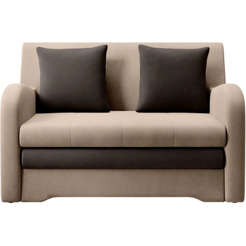 Eltap Светлокафяв кадифен разтегателен диван 130 cm Ario - ELTAP (SO-AR-20NU-22NU)