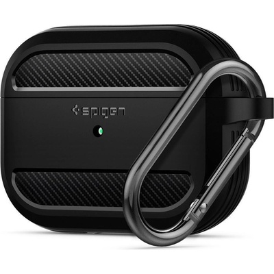 SPIGEN Противоударен Силиконов Калъф за Apple AirPods Pro, Spigen Rugged Armor Case, Черен (ASD00540)
