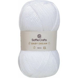 Soffie Crafts Baby Dream 00001 White Плетива прежда (SC09672-00001)