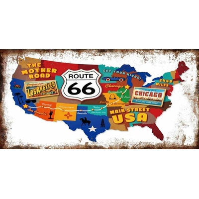 Ceduľa značka USA The Mother Road