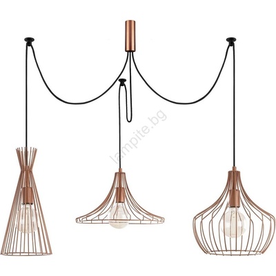 ASIR GROUP Пендел MEZOPOTAMYA 3xE27/40W/230V паяк (AS0188)