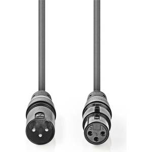 Nedis COTG15010GY200 балансиран/симетричен XLR 3-пинов щепсел | XLR 3-пинов контакт, 20 м (COTG15010GY200)