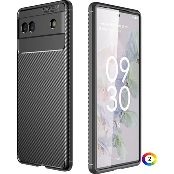 Image 1 of Google Pixel 6a Удароустойчив Carbon Fiber Калъф и Протектор