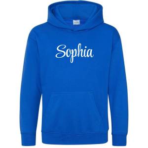 AWD Детски суичър AWD Unisex Kids Cotton Long Sleeve Pull Over Hoodie - Royal Blue