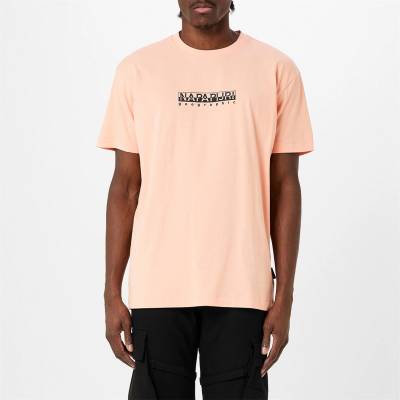 Napapijri Тениска Napapijri Small Box Logo Short Sleeve T Shirt - Salmon Pink