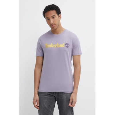 Timberland Памучна тениска Timberland в лилаво с принт TB0A5UPQEG71 (TB0A5UPQEG71)