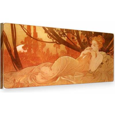 Obraz na plátne SÚMRAK – Alfons Mucha - 80x40 cm