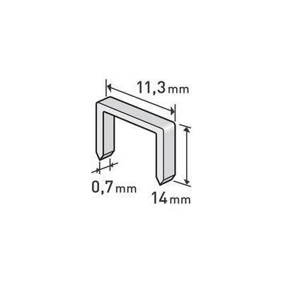 Extol Premium 8852505 Spony 14mm, 11,3x0,52x0,70mm, balenie 1000ks