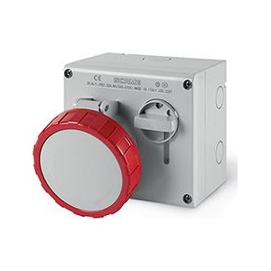 SCAME Промишлен контакт 3P+N+Е 32A IP66 с механична блокировка серия Omnia - 505.3287 (505.3287)