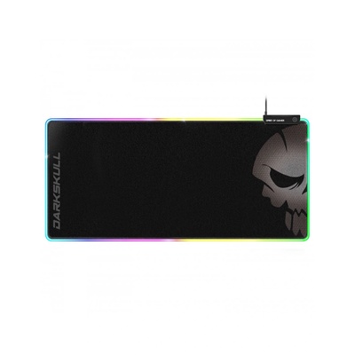 Spirit Of Gamer Подложка за мишка, Spirit of Gamer, Darkskull, RGB XXXL, RGB подсветка, USB хъб, 900 x 400 x 4 mm, Черен (SOG-PADHXXRGB)