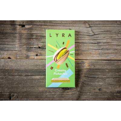 Čokoládovna Lyra CREAMY PISTÁCIE bílá s náplní pistácie 80 g